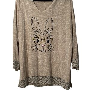 Cato Light Tan Knit Top